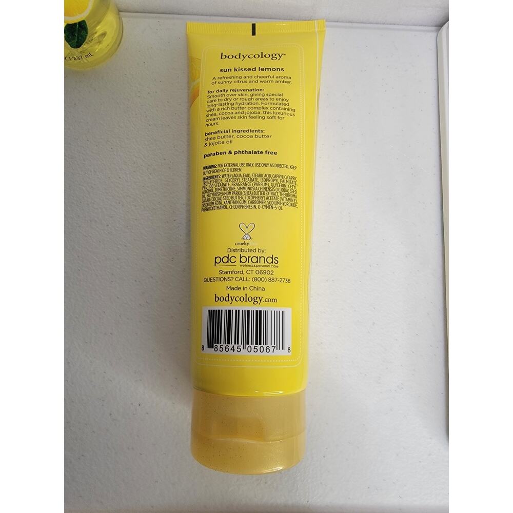 Bodycology Sun Kissed Lemons Body Cream & Fragrance Mist 8oz Set Discontinued - Picture 6 of 8